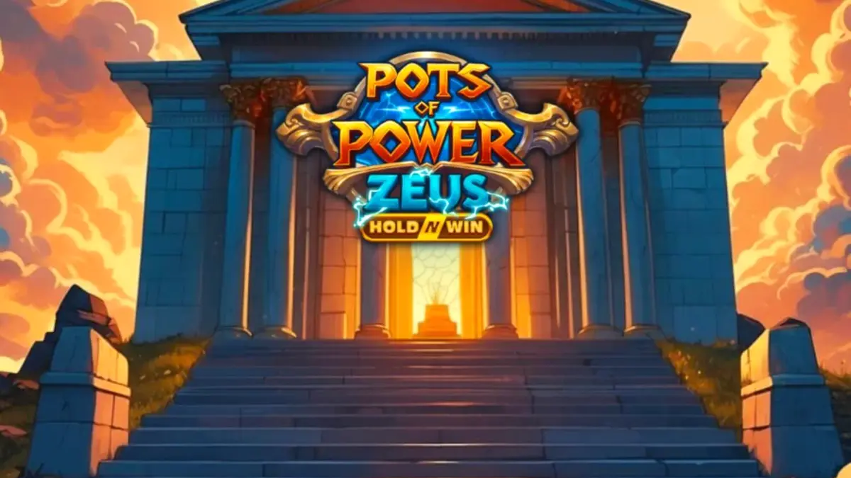 Tampilan visual slot Pots of Power: Zeus dengan tema mitologi Yunani yang megah